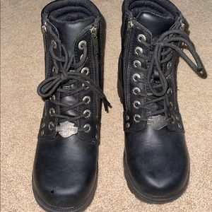 Harley Davidson Leather Motorcycle Boots